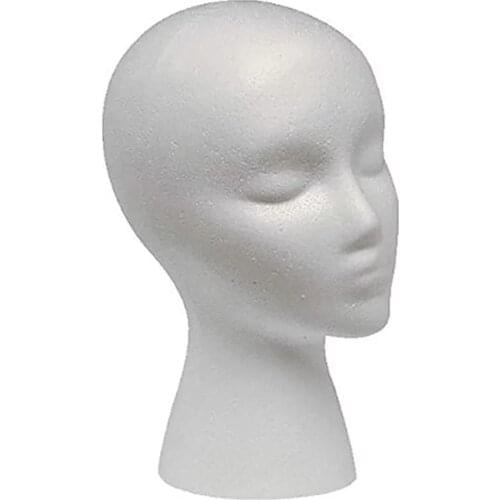 Foam Head Practical Mannequin Head Dummy Head Female Head Model Hat Wig Glasses Couture Clothes Shop Convenient Prop Display