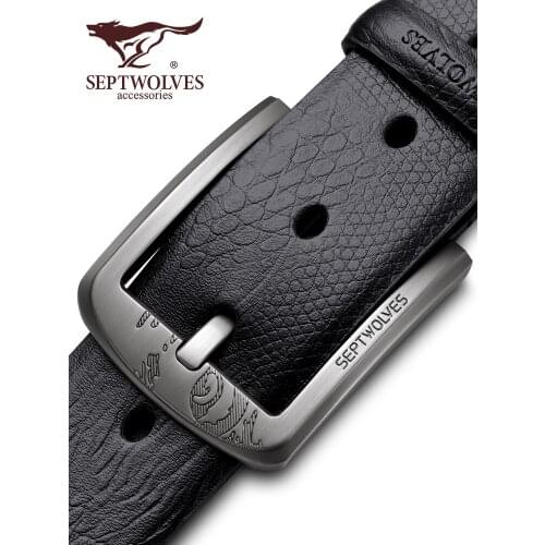 Belt Mens Pin Buckle Genuine Leather Mens Cowhide Belt Young People Casual Youth Versatile Korean Fashion Pant Belt