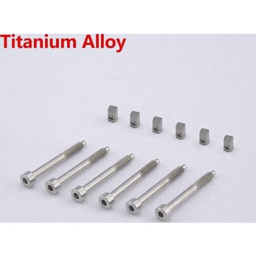 【Made in Korea/Japan】1 Set ( 6/7/8 Strings ) Titanium Alloy String Lock Screws /Saddle Insert Blocks