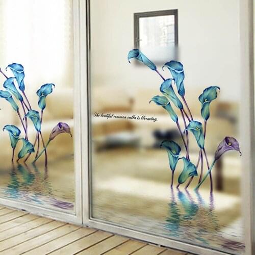Removable DIY Window Fridge Decal Vinyl Art Flower Wall Glass Sticker Home Decor
