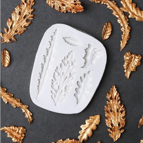 Leaf Border Mould Silicone Mold Fondant Cake Decorating Tool Gumpaste Sugarcraft Chocolate Forms Bakeware