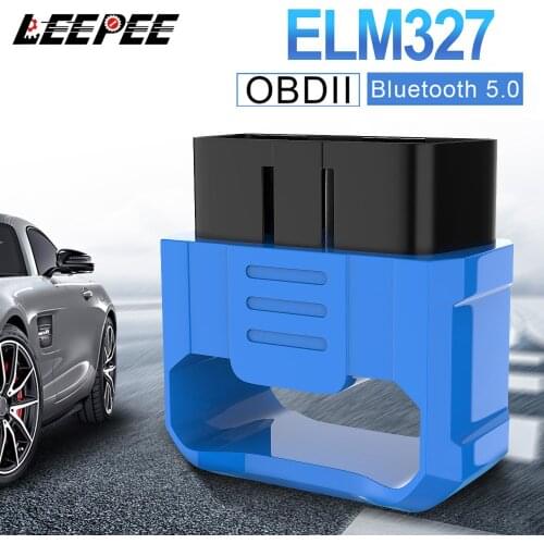 LEEPEE For Android/IOS Bluetooth 5.0 Repair Tool Mini OBD II Car Diagnostic Scanner OBD2 Auto Code Reader V018 ELM327 V2.2
