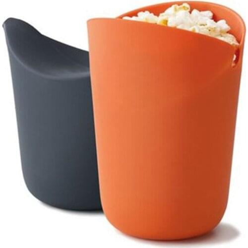 Y8AB Foldable Household Microwave Popcorn Popper Bucket Maker Kitchen Silicone Bowl