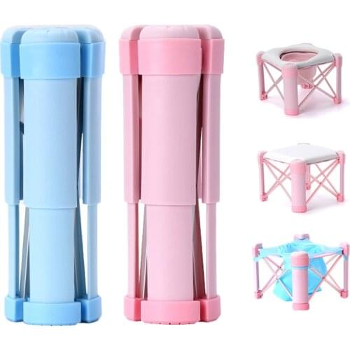 Children Folding Portable Multifunctional Bedpan Stool Travel Portable Toilet Baby Training Toilet Quick Cleaning For On-Board