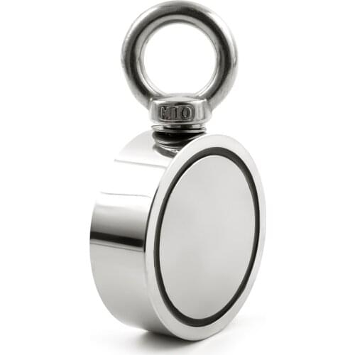 U-JOVAN 1pc Salvage Double-side Neodymium Magnet Super Powerful Circular Ring Hook Sea Fishing Permanent Holder Magnet