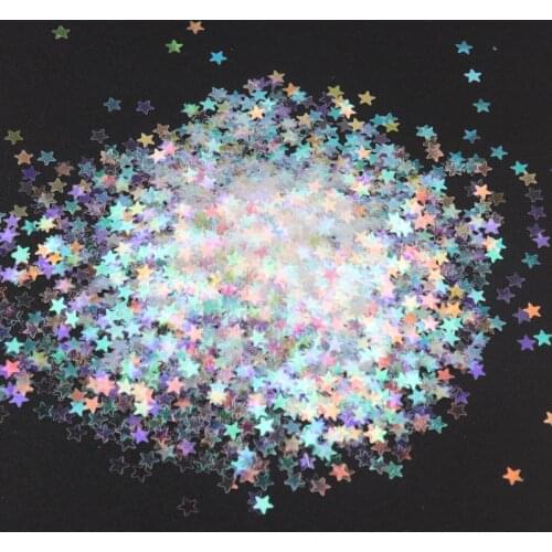 Ultra Thin Sequins 3-5mm Transparent Multicolor Multi-shape Paillettes PET Sequin For Crafts Nails Art Wedding Decoration 8g