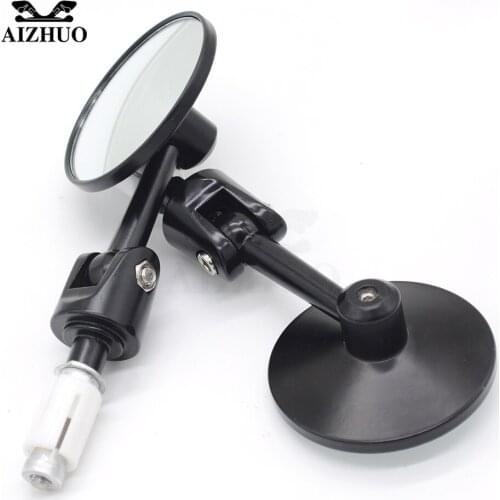 7/8" Motorcycle Handle Bar End Mirrors Universal For Honda Suzuki Yamaha MT07 MT09 Ducati Kawasaki Bmw Cafe Racer