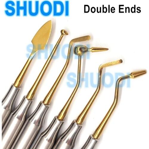 1 piece Dental Composite Resin Filling Spatula Titanium plated Head Resin Filler set Dental Teeth Whitening RestorationTool