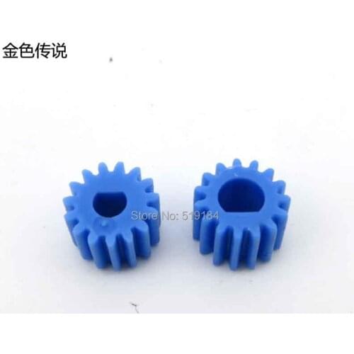 10pcs D hole gear 0.5 modulus plastic 3 / 4mm geared motor shaft gear cutting edge model DIY