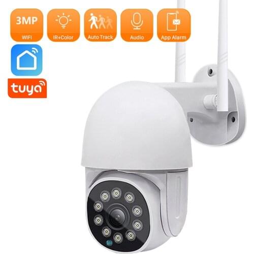 3MP Tuya Camera Home 1080P HD Waterproof External Wifi Video Camera Surveillance Smart Life Auto tracking Security Camera