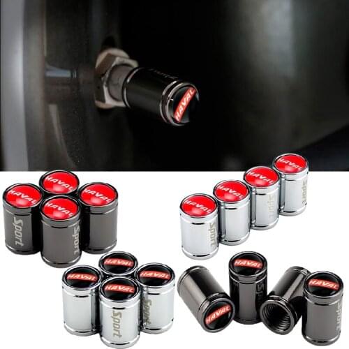 4PCS for Haval Emblem H3 H6 H5 H7 H8 H9 H6 Sport Coupe M2 M4 T FEK Silah Tabanca Korna Car Metal Wheels Tires Parts Valve Caps