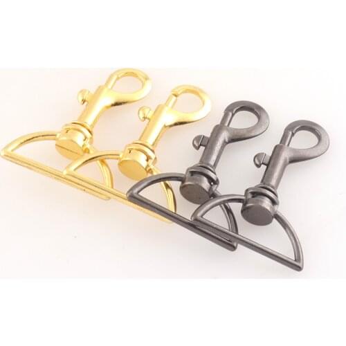 6pcs 31*56mm Swivel Clasp claw gold dog collar for belt buckle swivel hook dog hook Handbag Clasp strap Lobster Clasp strap