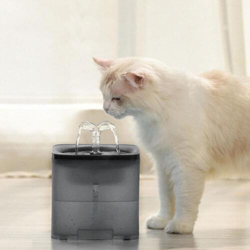 Automatic Cats Water Fountain Drinking 2.0L Auto feeder water source dispenser for cat Small Dogs Super Quiet Pet Supplies