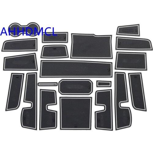Car Anti-Dirty Pad Door Groove Gate Slot Cup Armrest Storage Pad Anti-Slip Mat For Geely Vision X6 Auto Transmission 2018 2019