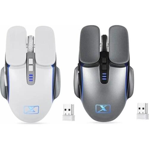 Xinmeng M215 2.4G Wireless Gaming Mouse 6 Keys 4-color Breathing light 2400DPI adjustable Rechargable Mouse For PC Notebook