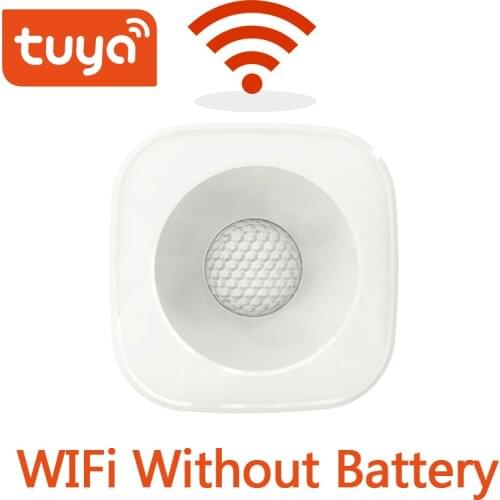 Tuya Smart WIFI PIR Motion Sensor Tuya APP Control Wireless Passive Infrared Detector Security Burglar Alarm Sensor Smart Home