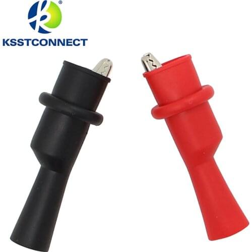 CC718 50pcs Crocodile Alligator Clips 10A for Fluke Multimeter Tester Probe Leads