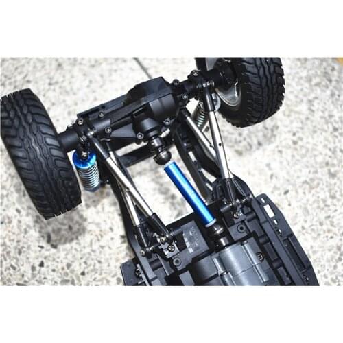 For 1/10 TAMIYA CC02 4WD G500 58675 RC Car Parts Stainless Steel Positive & Negative Thread Adjustable Tie Rod Whole Car Tie Rod