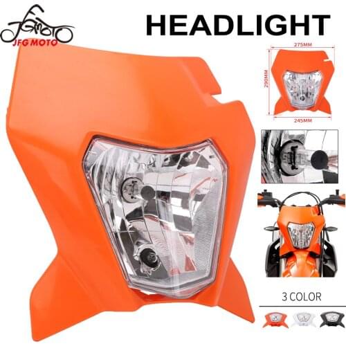 Motorcycle New 2018 19 Headlight Headlamp For KTM EXC XCF SXF EXCF XCW 125 250 300 350 400-500 Enduro Dirt Bike With H4 Bulb