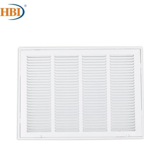 HBI W20" x H14" Steel Air Vent Filter Return Air Grille Vent Cover White Powder Coating with Frame Ceiling and Sidewall Cover