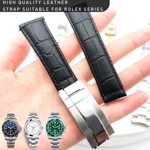 Quality Watchbands Fit For Rolex DAYTONA SUBMARINER GMT Yacht-Master Watch Accessories Leather Watch Bracelet Watch Band Strap