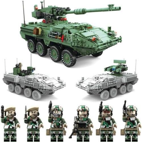 Military M1A2 Tank Building Blocks Gifts For Children Kids Educational Toys Train Model Bricks Kit Constructor Toys