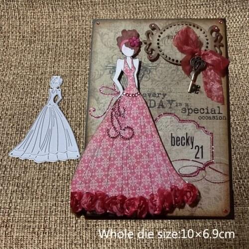 New Design Craft Metal Cutting Dies cut die lovely dressing girl Scrapbooking Album DIY Paper Card Craft Embossing Die Cuts