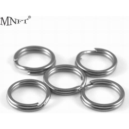 MNFT 300pcs Stainless Steel Round Split Rings Lure Jig Fishing Ring Accessory For Blank Lures Crank Bait Hard Bait Wholesale