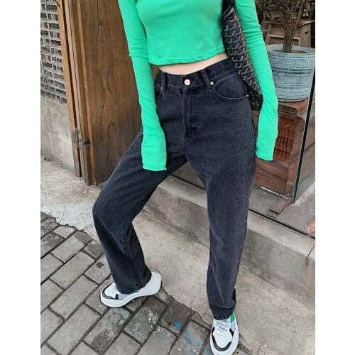 MUZISHA Women's Straight Jeans