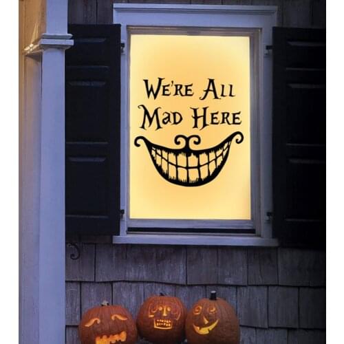 Halloween Sticker Cobweb Bat Halloween Decoration Home Wall Door Refrigerator Decal Festival Atmosphere Halloween Party Props