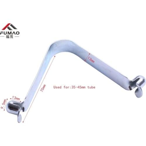 10pcs/lot galvanized dual spring snap button for aluminum telescopic pole clips for tent pole clip 20-45mm diameter