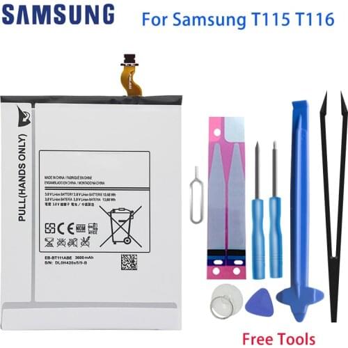 Original Samsung Galaxy T115 T116 Tablet Battery EB-BT111ABE 3600mAh For Samsung Tab 3 Lite 7.0" T115 T116 SM-T110 SM-T111