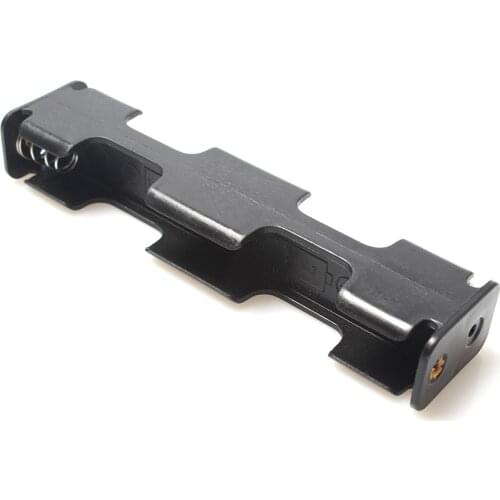 20PCS/lot 4 x AA Long Battery Back To Back Holder Case Box Double-sided 4 aa battery holder Plastic Case Storage