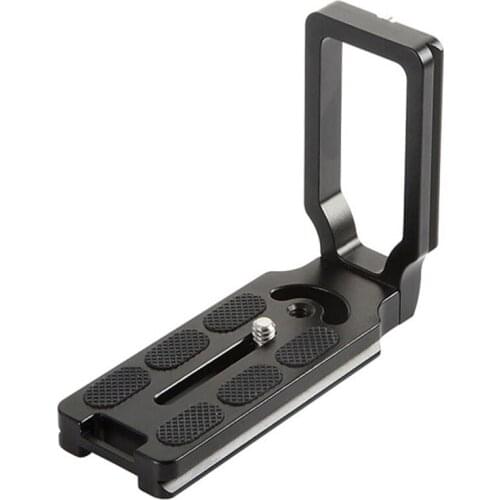 Quick Release Plate, Hand Grip 1/4" L Shape Bracket Vertical Universal Quick Release Plate 110x40x75mm for DSLR Camera