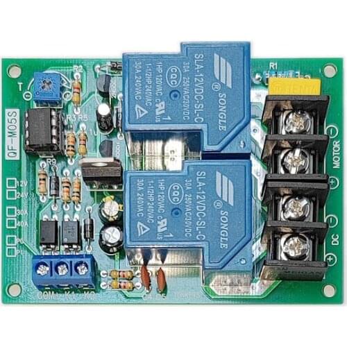 Taidacent DC Motor Forward and Reverse Rotation Control Board with Overtime Stop Forward and Reverse Relay Module for Motor