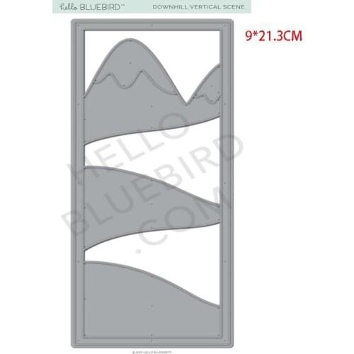 Rectangular snow mountain Troqueles de corte de metal scrapbooking stamps and dies Metal die cutters for scrapbooking Dies