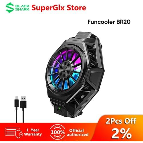 In Spain Stock Black Shark FunCooler Pro BR20 Cooling Fan Adjustable Portable for Samsung Hauwei Iphone11 pro IOS Android phone