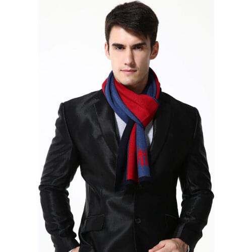 [VIANOSI] 2020 Fashion Wool Scarf Men Winter Brand Plaid Scarf Man Luxury Designer Scarves Bussiness Casual