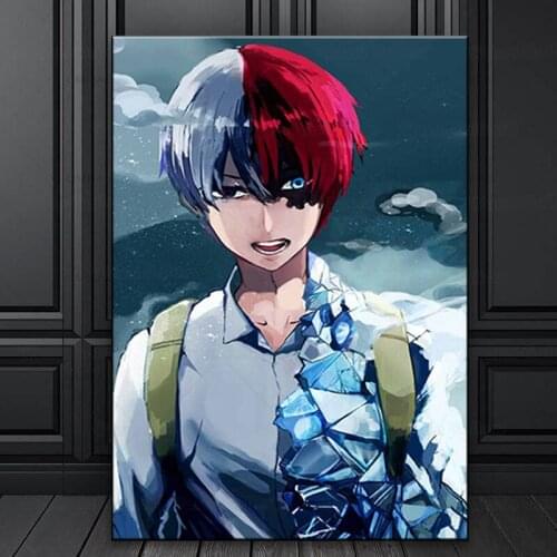 Shoto Todoroki My Hero Academia Poster Canvas Wall Art Painting Decor Pictures Bedroom Study Room Home Decoration Prints