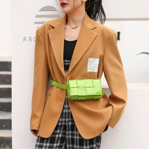 Womens premium texture luxury shoulder bag 2021 new fashion designer pure color plaid small square bag all-match messenger bag