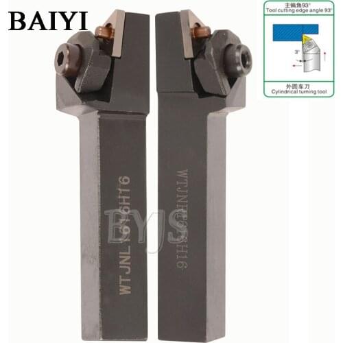 WTJNR1616H16 WTJNL1616H16 CNC turning tool holder lathe External cutting turning tool indexable Lathe cutting tool for TNMG1604