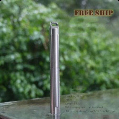 Thick 304 Stainless Steel Tactical Pen Tool Metal Stick Waterproof Antimagnetic CNC Seiko Baton for Defense Writing Pen Gift