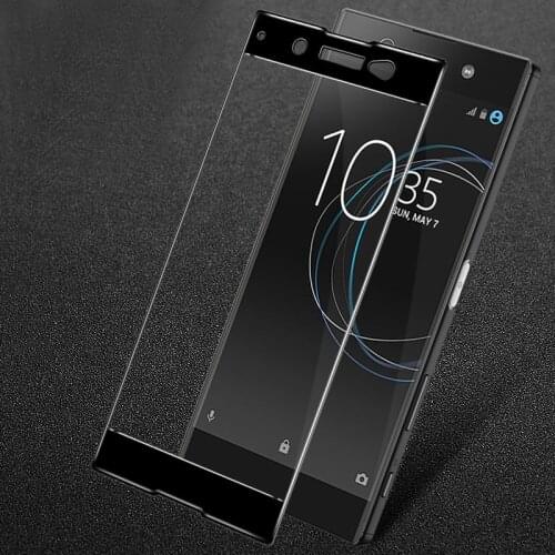 Full Cover Curved Tempered Glass For Sony Xperia XA1 Plus Screen Protector protective film For Sony XA1 Plus glass