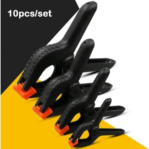 10pcs 2/3/4/6/9 Inch Spring Fixed Clip Fast Nylon Clip Woodworking Tools Vigorous Clip