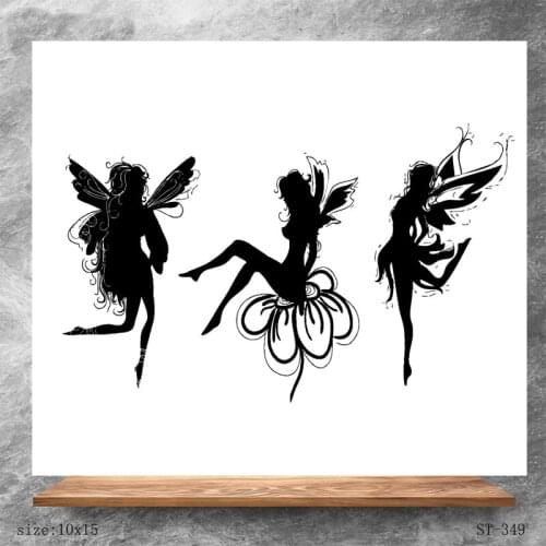 ZhuoAng Flower Fairy Clear Stamps/Silicone Transparent Seals for DIY scrapbooking photo album Clear Stamps 10*15cm