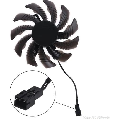 1/3pcs 75mm 2/3pin T128010SU Graphics Video Card Cooling Fan for Gigabyte GV-N970WF3OC-4GD GTX970 M23 21 Dropshipping