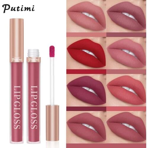 1pc Non-stick Lip Glaze High Quality Portable Matte Lip Gloss & Face Make Up Make-up Is Not Easy To Fade Sexy Mini Lipstick