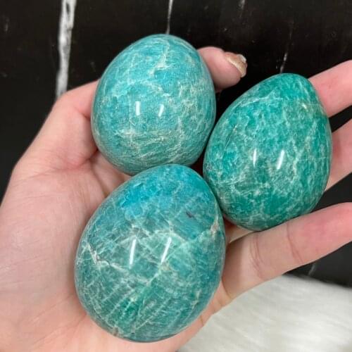 1pc Malachite Crystal Egg Stone Gemstone Massage Yoni Egg Crystal Stone Home Decoration