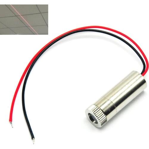 12x30mm Focusable Adjustable 650nm 5mw Red Laser Diode Module Line Beam DIY Head Laser Lights 3V-5V 120 Degrees