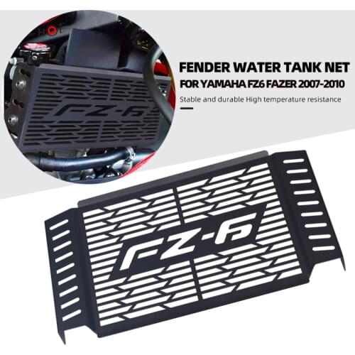 Motorcycle Accessories Aluminum Radiator Grille Guard Protector Grill Cover Protection For Yamaha FZ6 FZ 6 FAZER 2007 - 2010